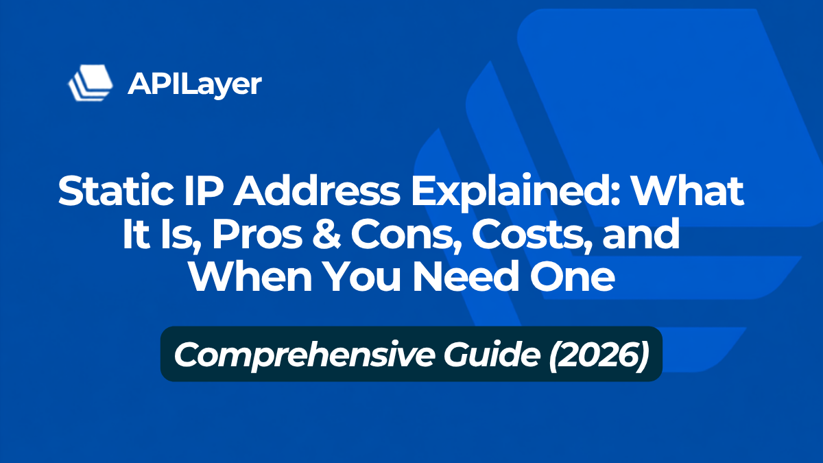 Static IP address explained