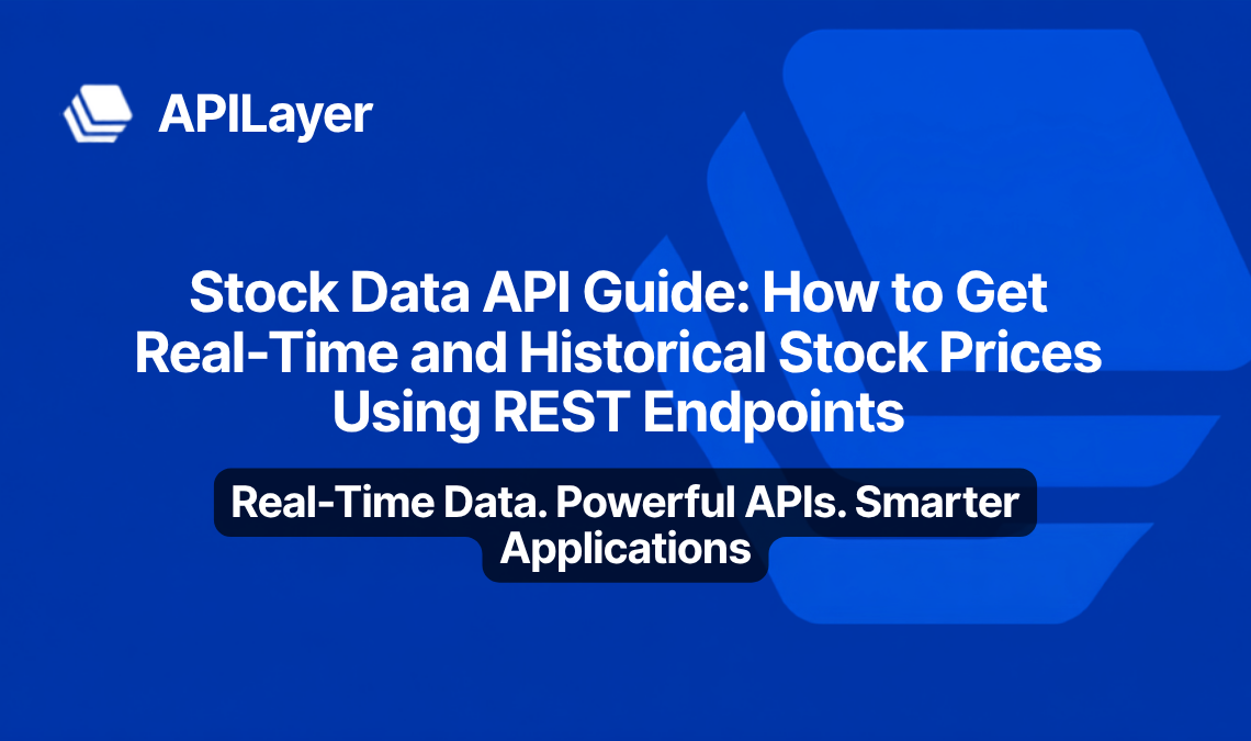 Stock data API guide